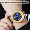 Классические часы мужские водонепроницаемые часы с календарем для мужчин роскошные деловые часы из нержавеющей стали новые