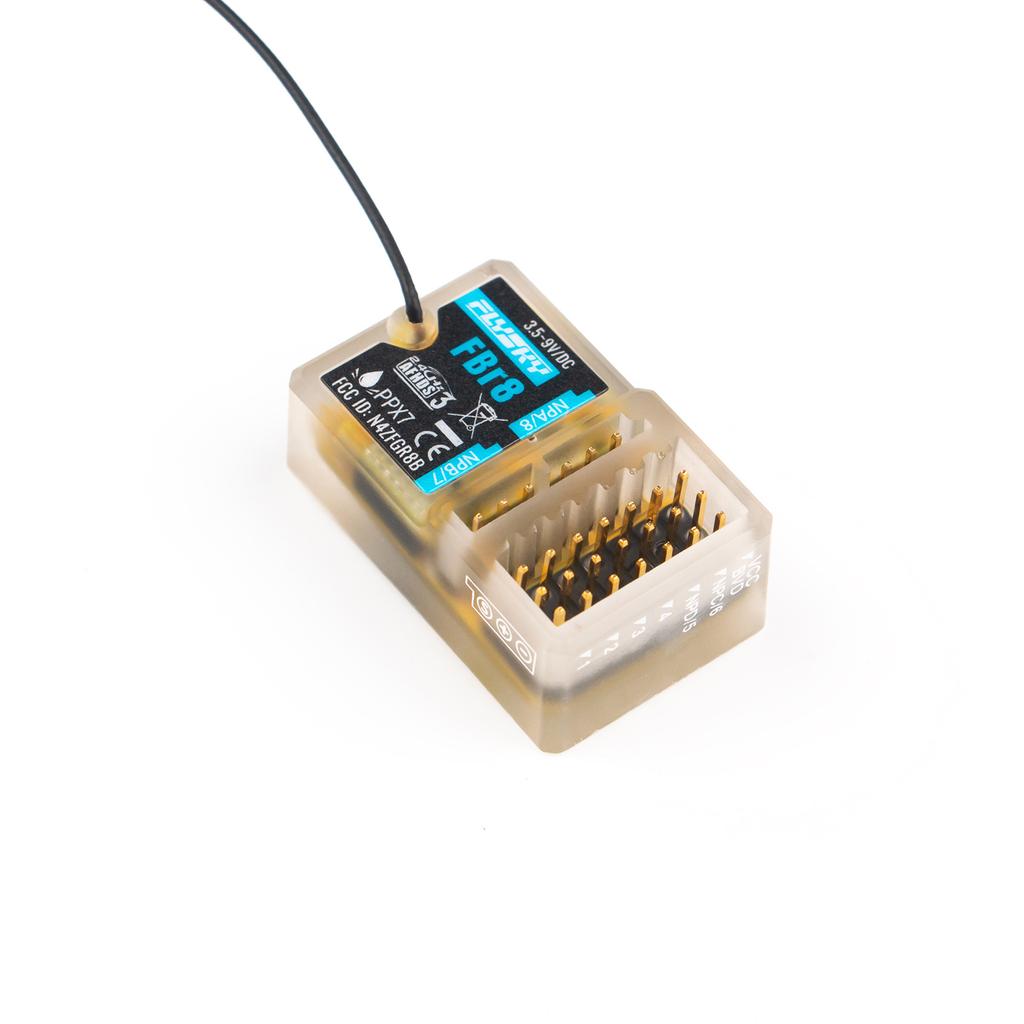 Flysky FBr8 2.4GHz 8CH Receiver AFHDS 3 System Supports Single Bidirectional PWM/PPM/i-BUS2/S.BUS/i-BUS PPX7 Waterproof for Remote Contro
