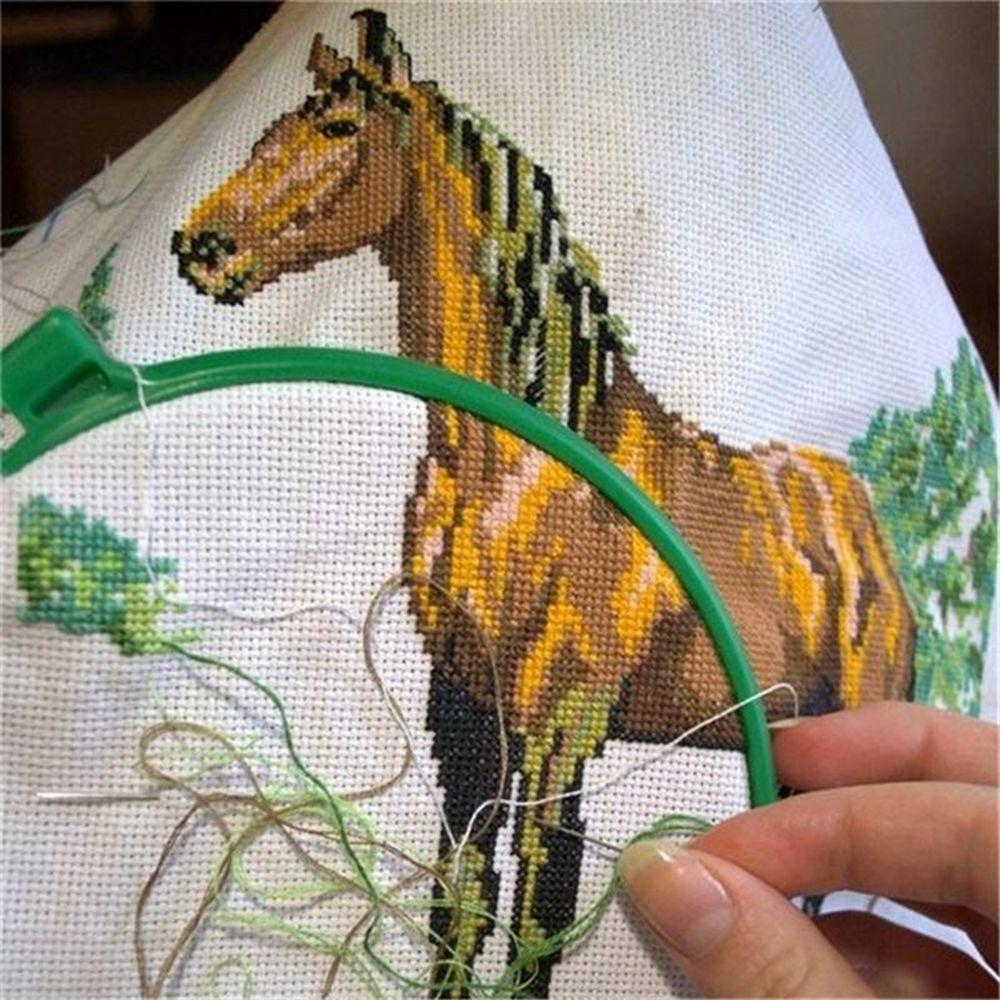 Имеет Дефект Точечная Вышивка Шитье Вышивка Крестом Инструмент Ткань Холст Аида