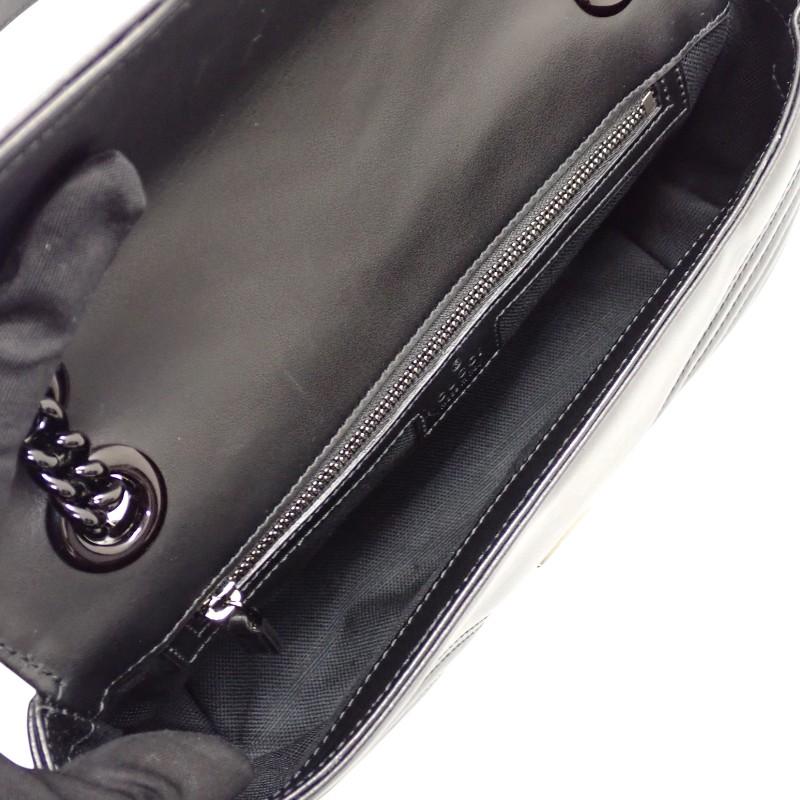 GUCCI  443497 Shoulder Bag So Black Calfskin Women