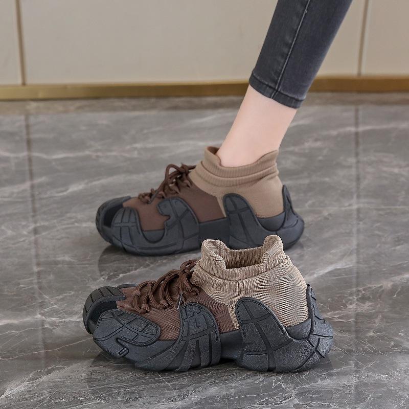 Женская обувь Octopus 2025 новая весенне-летняя толстоподошвенная нескользящая дышащая обувь для альпинизма, уродливые милые кроссовки