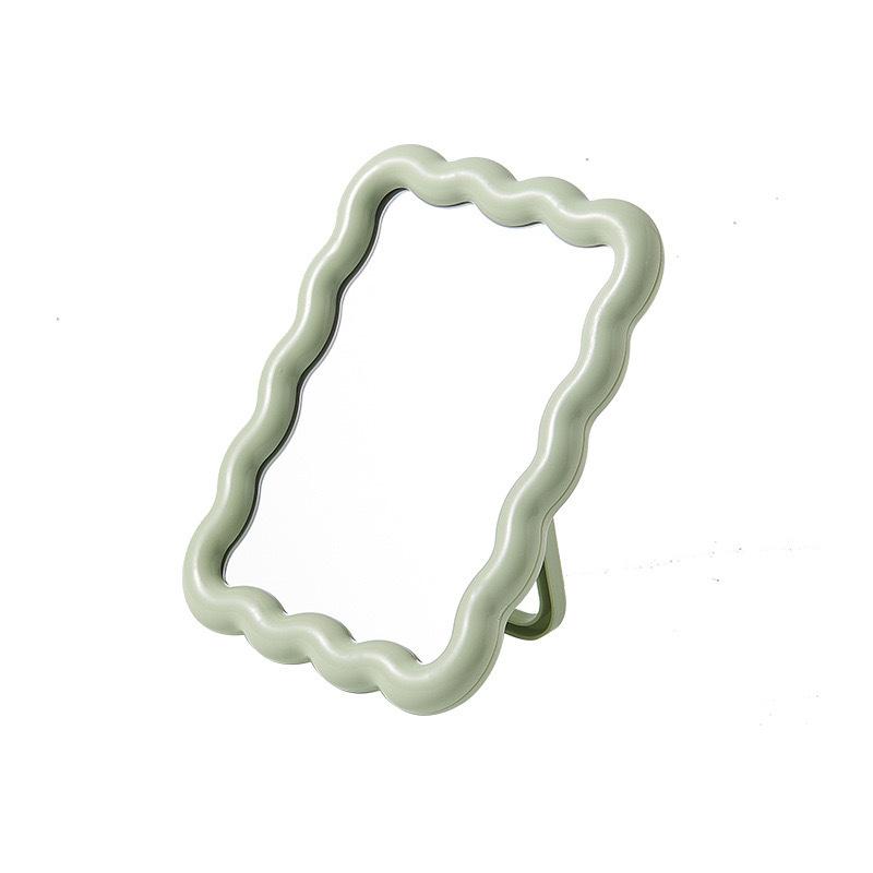 Гофрированные Неправильной Формы Зеркала для Макияжа Настольное Зеркало для Макияжа Зеркало для Макияжа Эстетический Декор Комнаты Женские Принадлежности для Макияжа