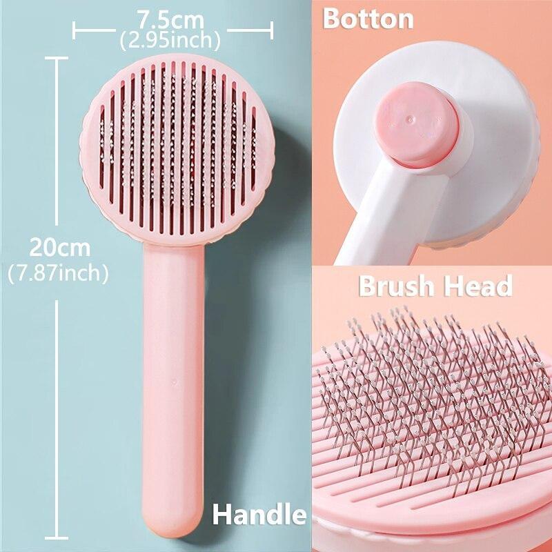Cat Brush Cat Comb Hair Removal Brush Grooming and Care Cat and Dog Universal Hair Trimmer Massager for Cats Pet Accessories