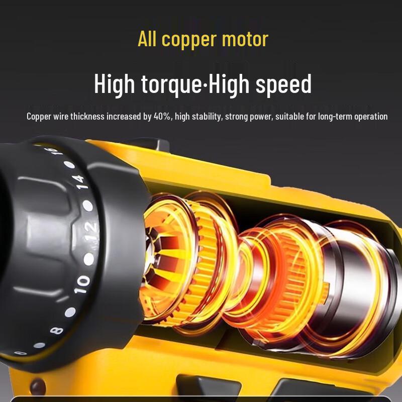 Deli 12V Cordless Electric Drill & Screwdriver Kit CN plug (adapter included)