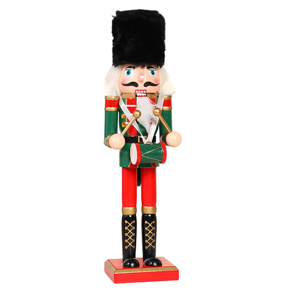 Intricately Carved Wooden Nutcracker Christmas Nutcracker Festival Christmas Mini Soldier Decorations Fine Craft