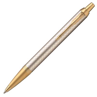 Шариковая ручка PARKER IM Premium Warm Gray GT со средним кончиком, подарочная коробка, оригинальный импортный продукт 1975660 на масляной основе