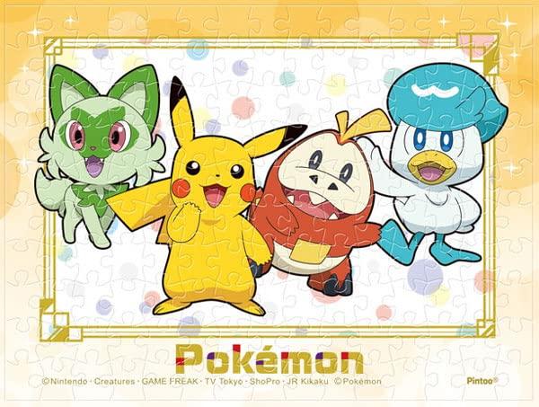 ENSKY Pokemon Pikachu, Nyaoha, Hogeta, Kwass 7,6 x 10,2 см Пазл Mame, 150 деталей, пазл MA-83