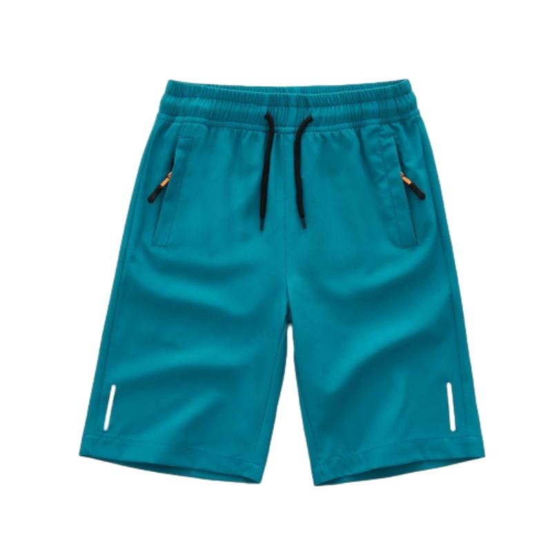Летние эластичные шорты Ice Silk для мальчиков, легкие спортивные повседневные шорты из полиэстера, разноцветная спортивная одежда для больших детей, быстросохнущая