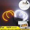 SMD Cotton Light Switchback LED Angel Eye Halo Ring Kit For BMW X3 F25 2010 2011 2012 2013 2014 HALOGEN HEADLIGHT