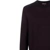 Emporio Armani Свободный свитер с круглым вырезом и длинным рукавом, вязаный в рубчик, мужской свитер, темно-коричневый 6K1MXP-1MQYZ-F980