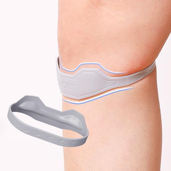 2 Pcs Silicone Patella Band Patellar Tendon Stabilizer Knee Brace for Knee Pain And Tendonitis Knee Support Strap