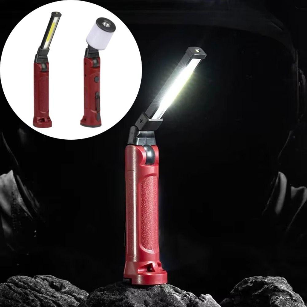 With Hanging Hook USB Rechargeable Work Light 180° Folding Folding Flashlight  Emergency Repair