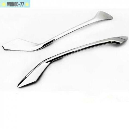 2PCS For Honda HR-V HRV Vezel 2016- Rear Fog Light Lamp Eyebrow Cover Trim