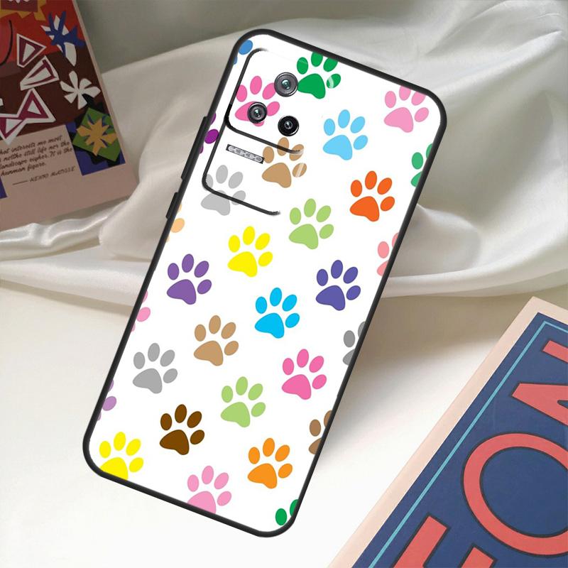 Cat Dog Paws Funda For POCO M6 Pro X3 X4 X5 X6 M5s F3 F5 Xiaomi 13T Pro 12T 11T 12 13 Lite 14 Ultra Case