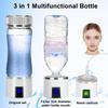 3 In 1 Hydrogen Water Bottle, Portable Hydrogen Water Bottle Generator, Rechargeable Hydrogen Water Ionizer Machine for Home Office Travel