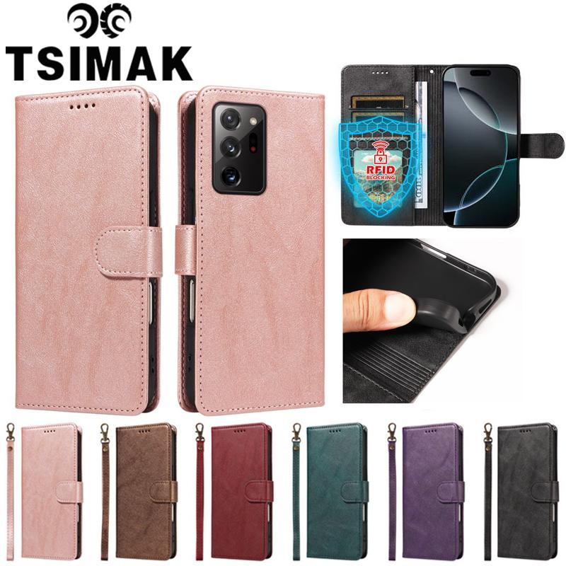 Кошелек-книжка с блокировкой RFID для Samsung Galaxy Note 20 Ultra Note20 8 9 10 Lite S10 S9 S8 Plus Кожаный чехол для телефона против кражи