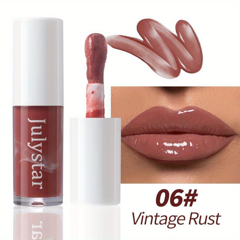 Увлажняющий блеск для губ – Marble Pattern High-Shine Lip Glaze, увлажняющий и стойкий эффект водного блеска, не липкий