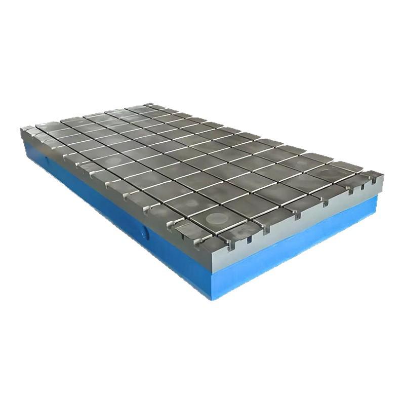 High Precision Cast Iron T-Slot Square Pad for CNC Machine Tool, Raised Inspection and Measurement Worktable