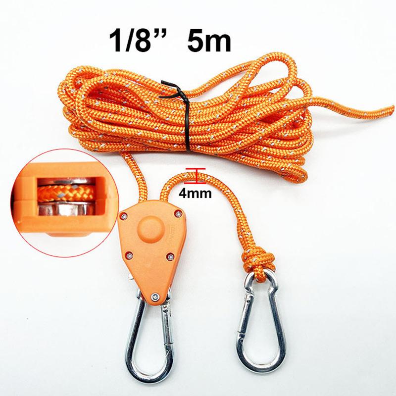 Светоотражающий 2/4/5M 4Mm трос для палатки застежка фиксированная пряжка ролик натяжитель храповой механизм вешалки тент ветровой трос привязка регулировка