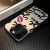 Fashion English Case For Iphone 16 15 14 13 12 11 Pro Max Cover For Iphone 17 Pro Max Funda Coque Bumber Shell 16E 15 14 Case