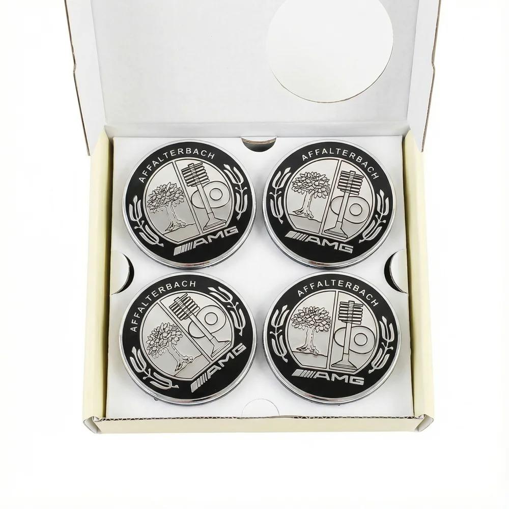 ZQE1 4PCS 75mm Floating Wheel Center Hub Caps Cover for Mercedes-Benz B/C/E/S Class a C200L GLC GLK CLA Car Accessories
