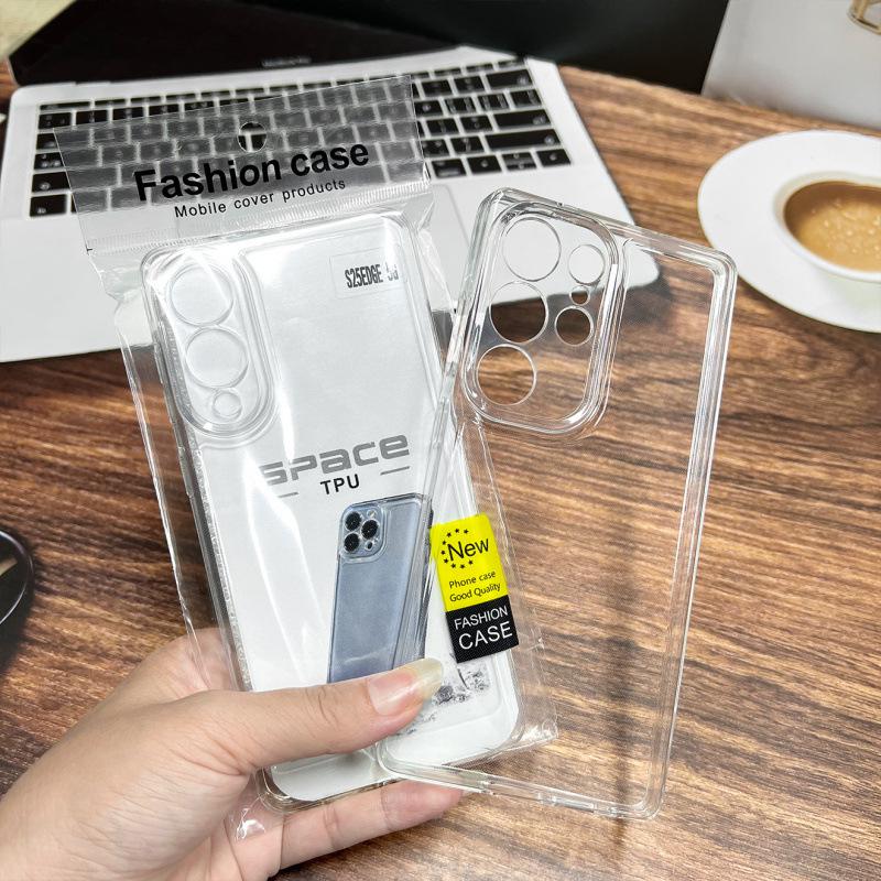 Прозрачный ТПУ чехол-космическая оболочка для телефона Samsung S25 Ultra для S23/S24, защитная крышка с 26 гранями