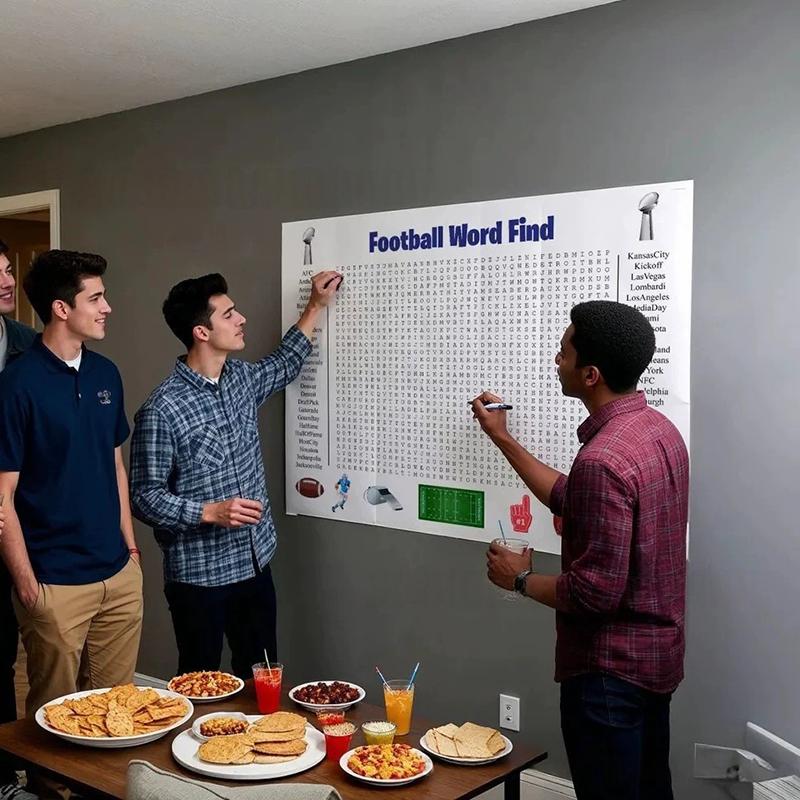 Huge Thanksgiving Word Search Wall Game, Festive Decor for Christmas and Thanksgiving