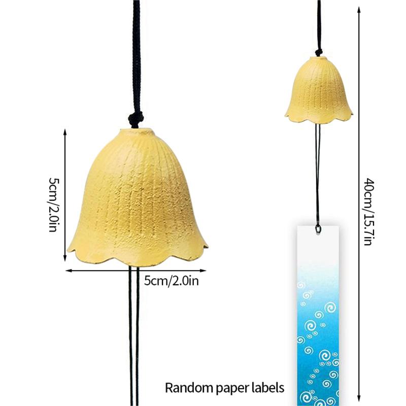 Japanese Style Wind Chimes Hanging Decor Landscape Bell Metal Wind Chimes Outdoor Decor Retro Bell Courtyard Hanging Decoration