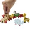 Wooden Connected Wooden Connected Set of Wooden Animal Train, Train, Train, Animal, Locomotive, Vehicle, Magnet, Connected, 4, (4-Connected Train)