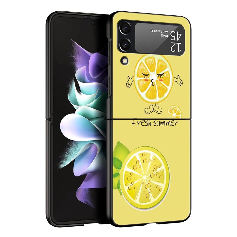 Летний Фруктовый Чехол Арбуз для Телефона Samsung Galaxy Z Flip3 Flip4 Flip5 Чехол-Оболочка для Z Flip 3 4 5 6 7 Жесткая Складная Крышка