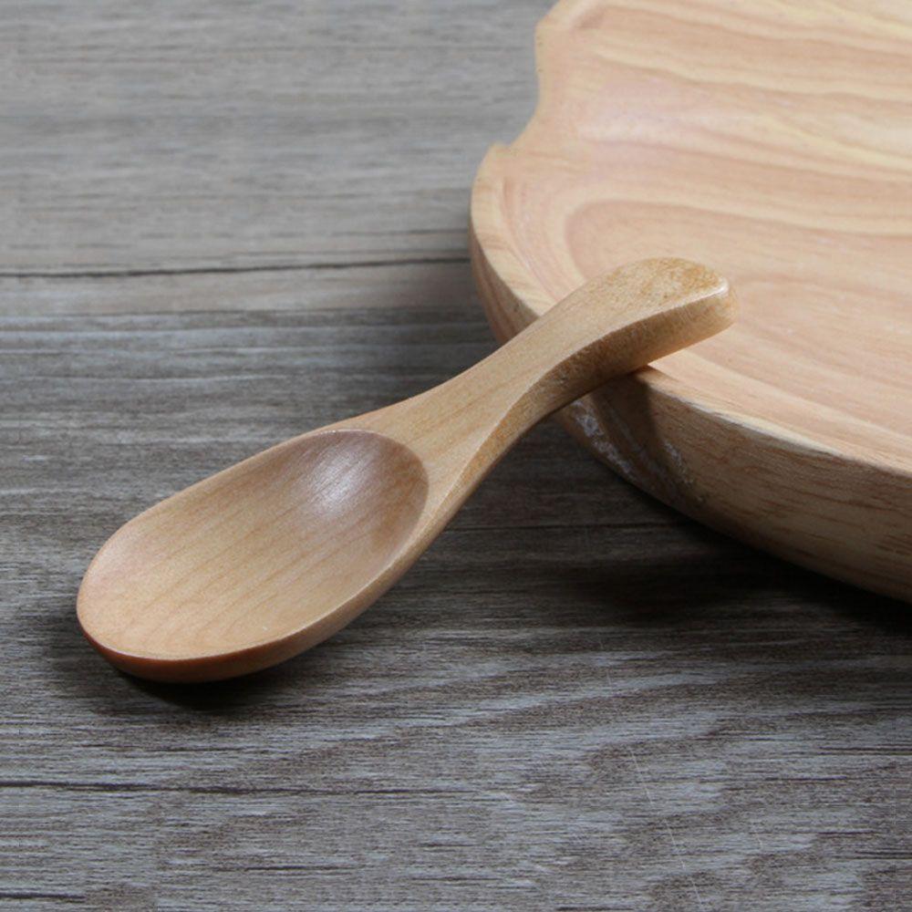 Cooking Tools Flatware Natural Coffee Tea Salt Wood Spoons Sugar Spoon Small Mini