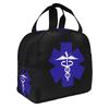 Star of Life EMT  Lunch Bag Men Women Emergency Medical Paramedic  Cooler Thermal Insulated Lunch Boxes for Adult Office