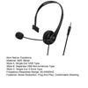 Wired Earpiece Ergonomic Plug And Play Playable Control Wide Compatibility 20-20000HZ Call ABS Calling Center Wired Headset Personal Use