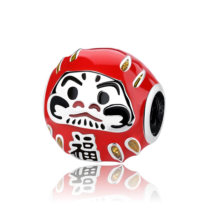 Подвески бусины оригинальная японская кукла удачи кошка брелок подходит для браслетов бренда пан браслеты DIY ювелирные изделия для женщин