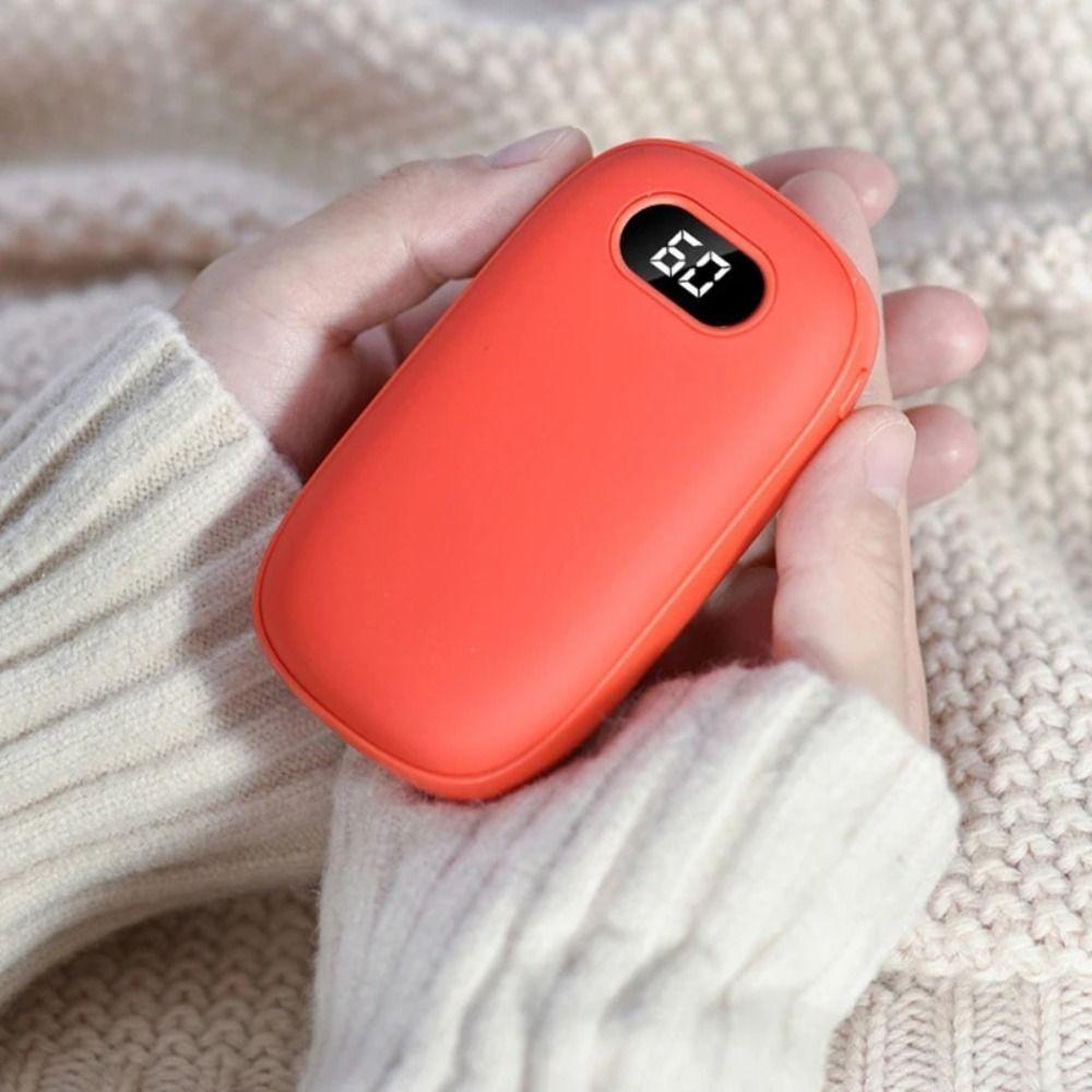 Digital Display Pocket Warmer Rechargeable Pocket Heater Multi-Function Hand Warmers Winter
