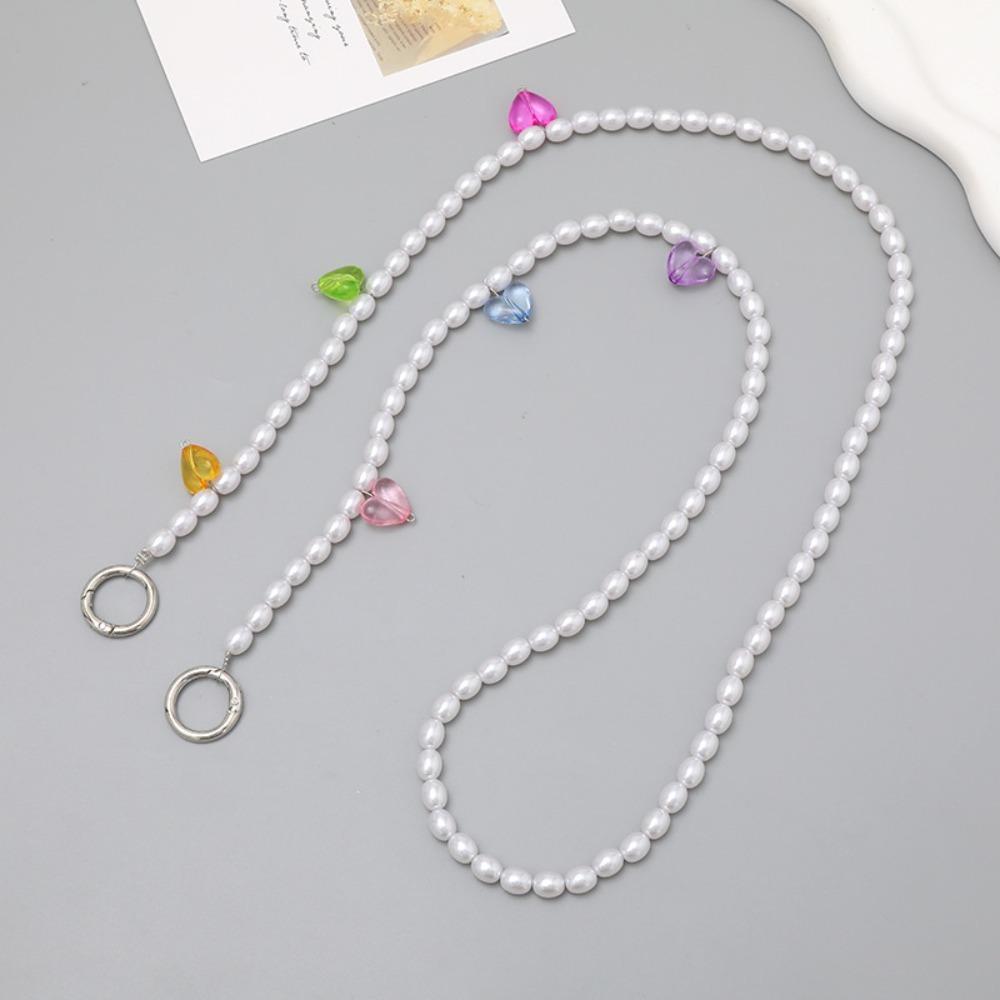 Слинг-цепочка через плечо с бисером и жемчугом ремешок для куклы цепочка модный ремешок для мобильного телефона