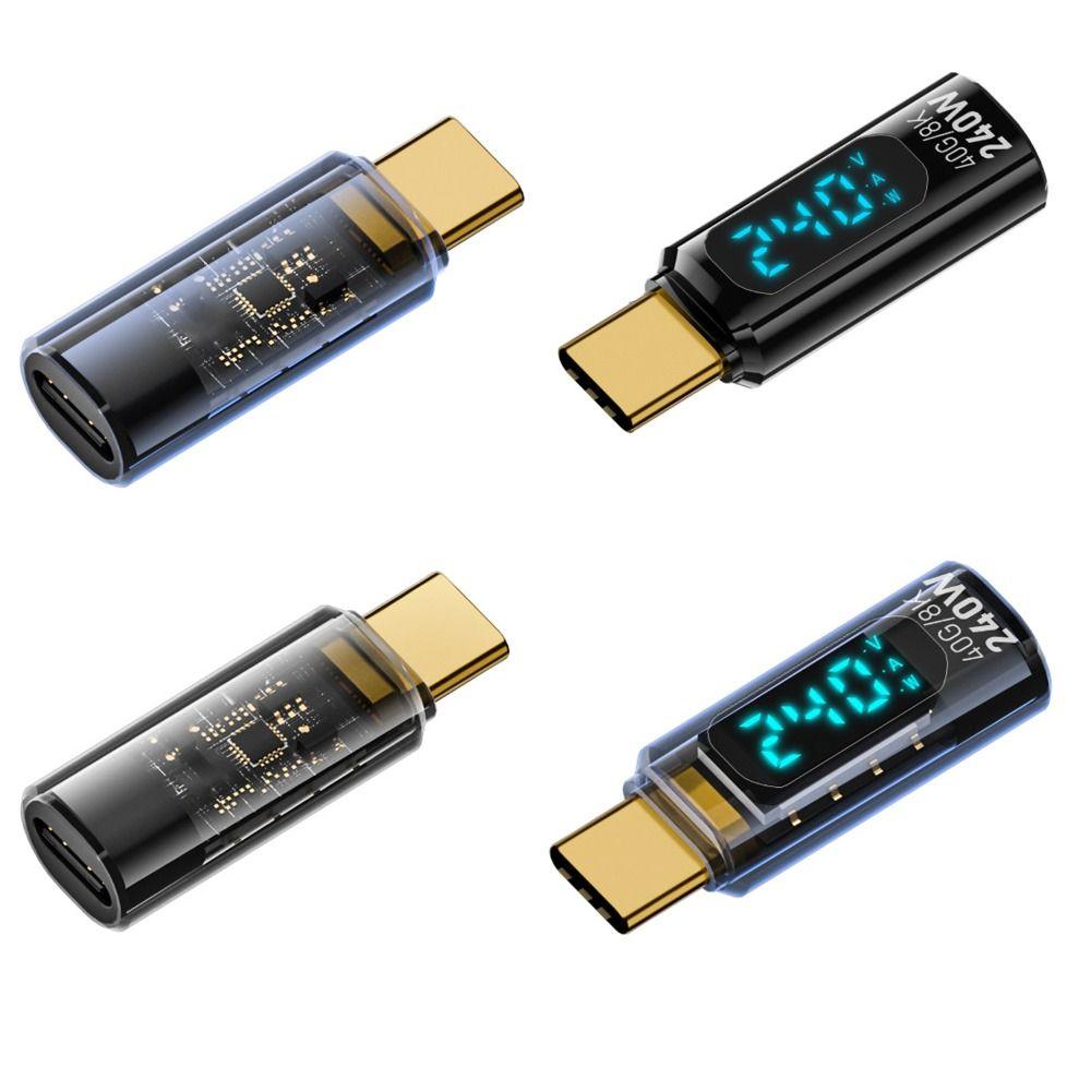 1 PCS 8K 60HZ USB 4 Type-C Adapter PD 240W OTG Converter Professional USB C Extension Laptop
