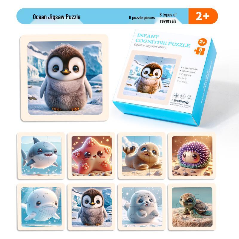 Деревянный развивающий пазл для малышей, 1-5 лет