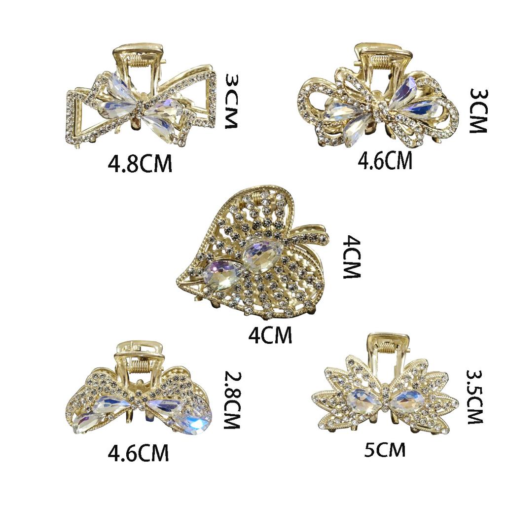 Страз Заколка для волос Украшение для волос Головной убор Задняя часть головы Кисточка Захватывающий зажим Новый китайский стиль Сплав Зажим Заколка