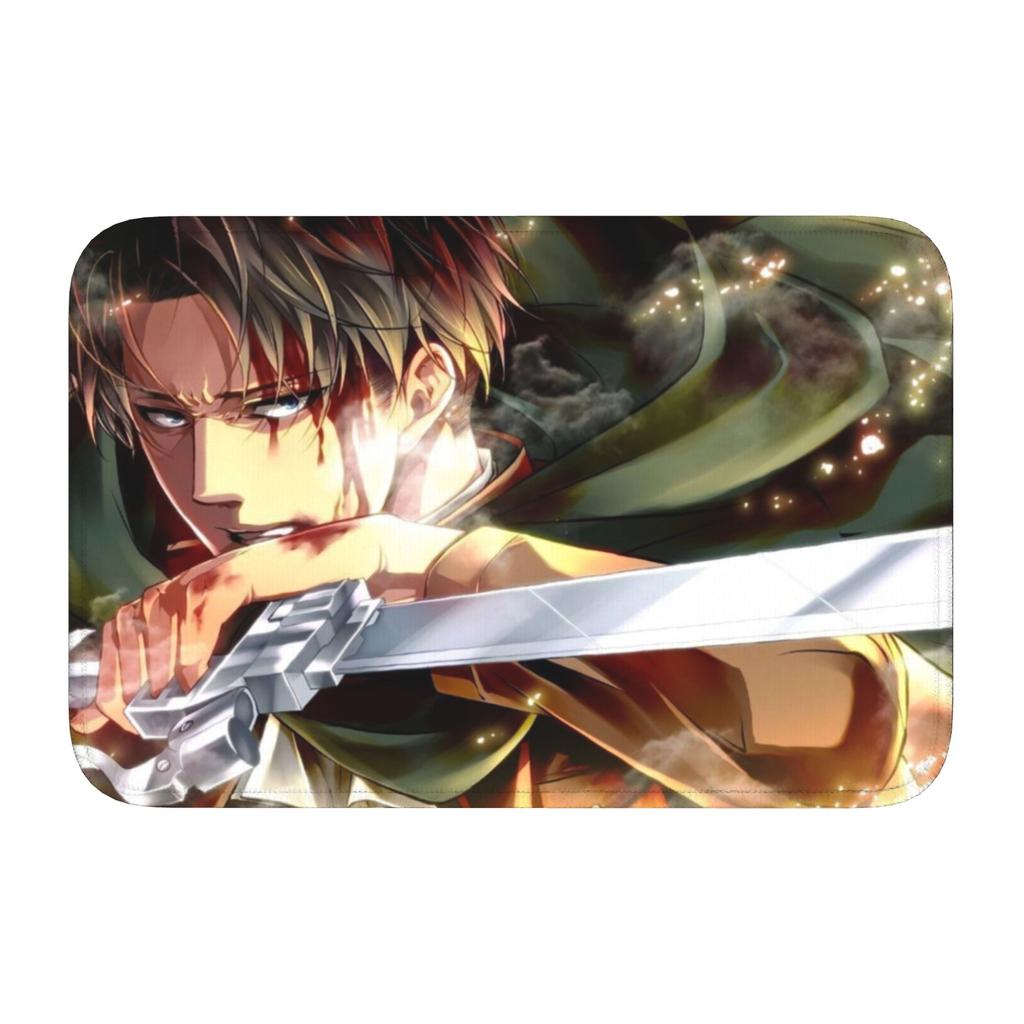 Custom Attackes on Titan Doormat Non-Slip Entrance Welcome Kitchen Bathroom Floor Door Mat Toilet Living Room Carpet Rug
