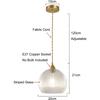 7,8" Подвесной светильник в виде шара из матового стекла с латунной отделкой, Ретро E26 Лофт Бар Глобус Потолочная подвесная лампа Внутреннее освещение для спальни, столовой (чистый)