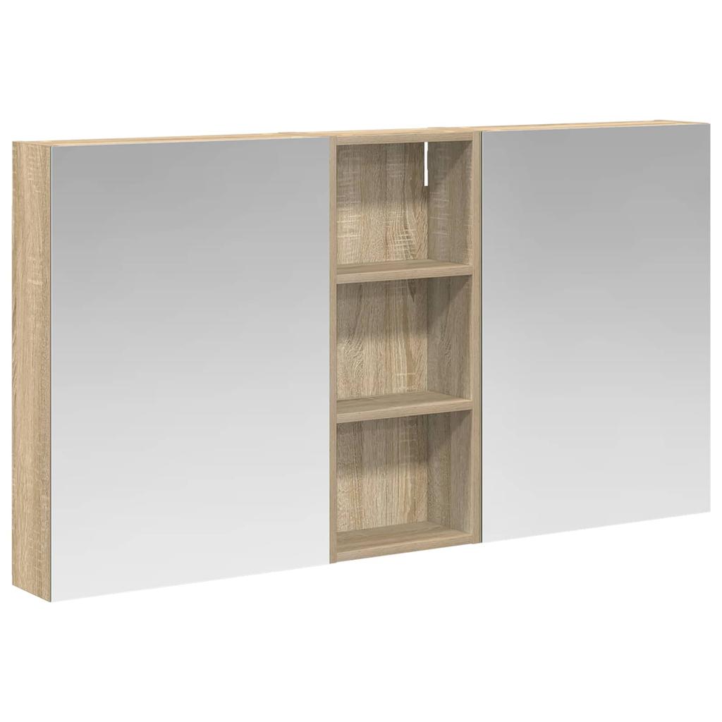 Bathroom Cabinet Set 3 pcs 130 x 14.5 x 70 cm Particleboard