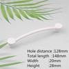 KK&FING 1PC Modern White Aluminum Furniture Handle European Stripe Kitchen Wardrobe Shoebox Door pulls Home Improvement