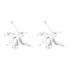 Exquisite and Sweet Wind Iris Stud Earrings, High-end Sense and Unique Temperament Silver Needle Earrings, Light Luxury Mori New Stud Earrings