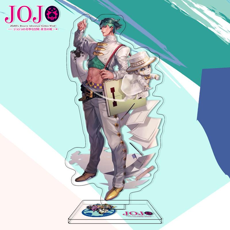 Высококачественный Акриловый Стенд Персонажа из Аниме JOJO's Bizarre Adventure Золотой Ветер Фигурка-Дисплей Дропшиппинг Аниме Мерч