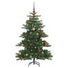 Artificial Foldable Christmas Tree Green 150 cm PVC and Steel