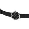 Montre homme - JUST - Saxton - Cuir noir - Boîtier acier 38 mm - Étanchéité 5 ATM