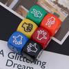 6Pcs/pack 20mm Party Sieves Party Props Funny Game Dices Party Board Game Props Finger Guessing Game Dices Bar Dices