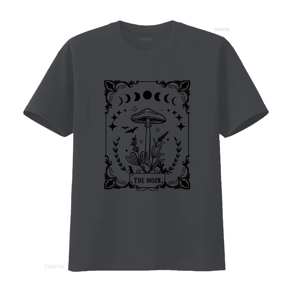 Футболка Tarot Mori Kei Грибная Fairycore Одежда Goblincore Одежда Лунная Cottagecore Ведьминская Goblin Core Оккультная Винтажная