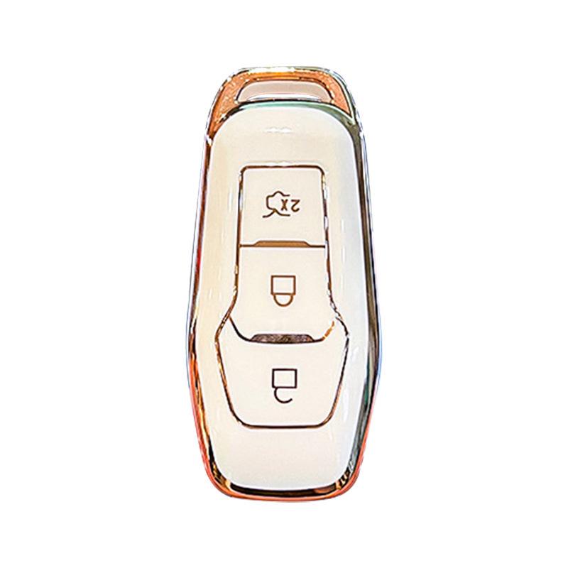 Чехол для ключа для Ford Edge 15-17, Mondeo, Kuga, Focus - Стильный корпус для автомобильного ключа для женщин